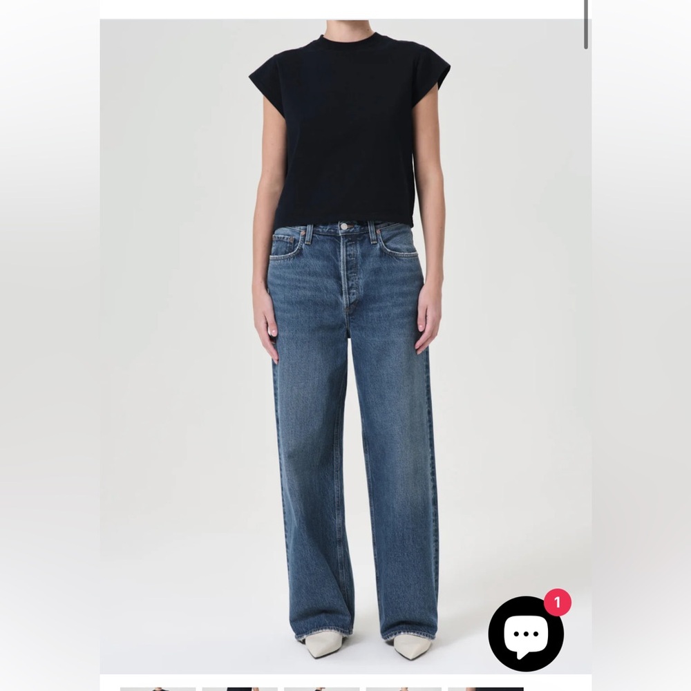 Agolde Low Slung Baggy sz 25 Essence
